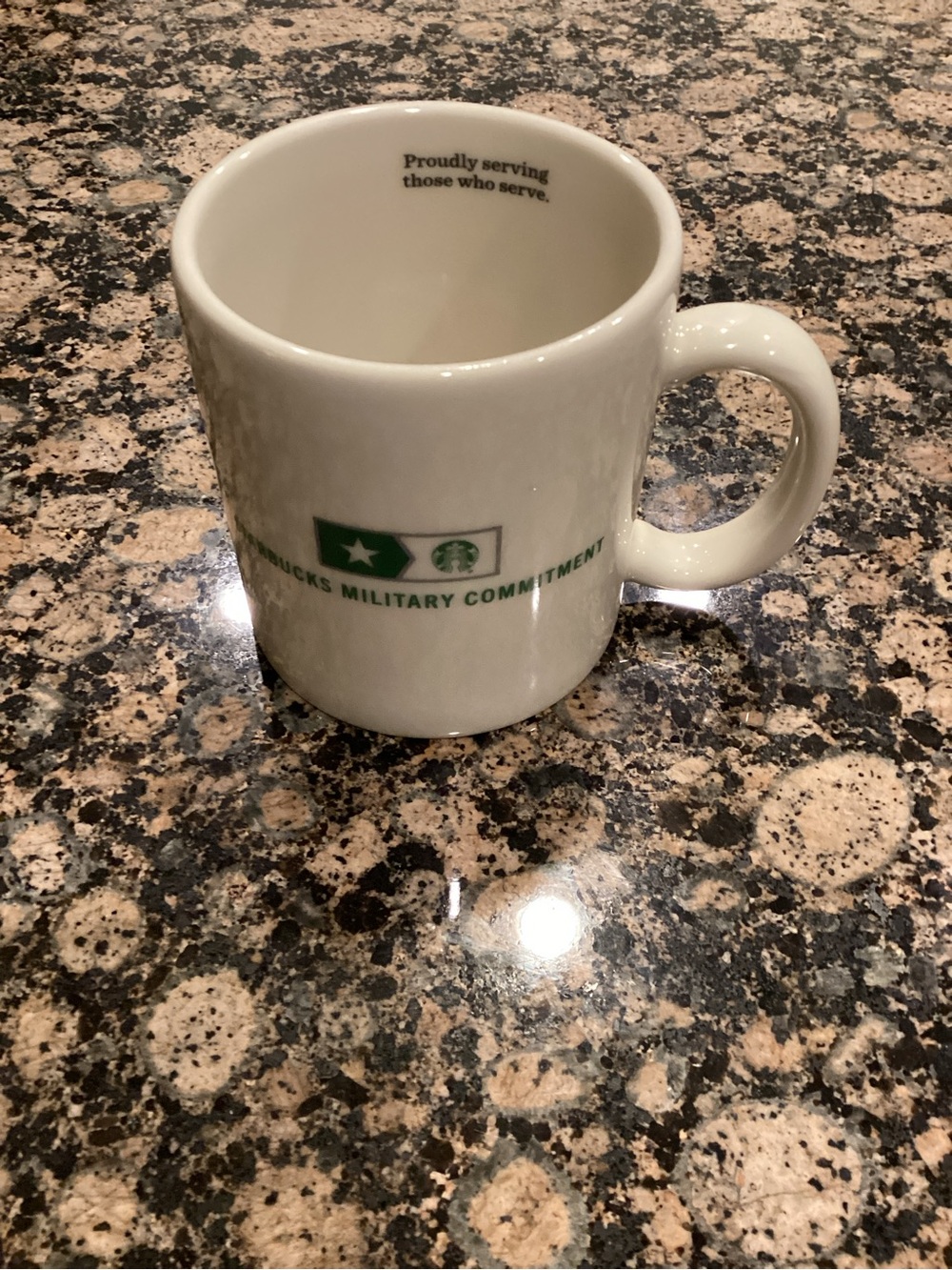Starbucks White Ceramic Mug with Green Logo